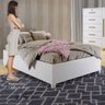 Base Cama Casal Box Siena Kaiki Móveis Branco - 1
