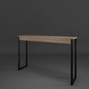 Ver imagem 6 de Aparador Industrial para Sala Midas 90x30cm Madeira Natura com Preto - Cantinho do Café