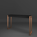 Ver imagem 7 de Aparador Industrial para Sala Midas 90x30cm Preto com Cobre - Cantinho do Café