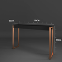 Ver mais imagens de Aparador Industrial para Sala Midas 90x30cm Preto com Cobre - Cantinho do Café