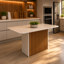 Ver imagem 1 de Mesa de Jantar 160x90cm Cris Bege Sonetto