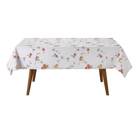 Toalha de Mesa Clean Pêssegos Quadrada 4 Lugares Dohler