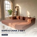 Ver imagem 5 de Sofá Cama 3 Lugares na Caixa 190 cm Capri Bouclê B05 - D'Rossi