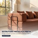 Ver imagem 6 de Sofá Cama 3 Lugares na Caixa 190 cm Capri Bouclê B05 - D'Rossi