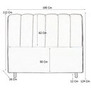 Ver imagem 2 de Cabeceira Cama Box King Berlim 195cm Suede Cinza