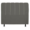 Ver imagem 3 de Cabeceira Cama Box King Berlim 195cm Suede Cinza