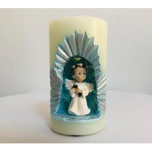 Anjinho na Vela Gruta Cor: Branco com Azul