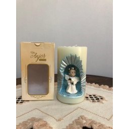 Anjinho na Vela Gruta Cor: Branco com Azul - 2