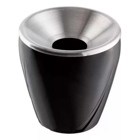 Balde Cuspidor de Vinho para Degustação Preto Branco 1.3l:preto