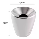 Ver imagem 4 de Balde Cuspidor de Vinho para Degustação Preto Branco 1.3l:preto