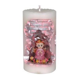 Anjinho na Vela Gruta Cor: Branco com Rosa - 1