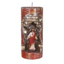 Ver imagem 1 de Sagrado Coração de Jesus na Vela Gruta cor: Vermelho e Dourado