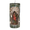 Ver imagem 1 de São Judas na Vela Gruta cor: Verde com Dourado