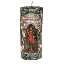 São Judas na Vela Gruta cor: Verde com Dourado - 1