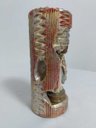 Ver imagem 3 de Jesus Misericordioso na Vela Gruta cor: Vermelho com Dourado