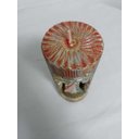 Ver imagem 4 de Jesus Misericordioso na Vela Gruta cor: Vermelho com Dourado