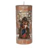 Nossa Sra Auxiliadora na cor: Vermelho com Dourado - 1