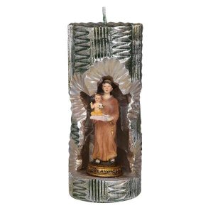 Santo Antônio na Vela Gruta cor: Verde e Dourado