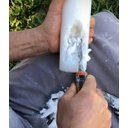 Ver imagem 3 de Nossa Sra de Loudes na Vela Gruta cor: Azul Claro