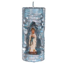 Nossa Sra de Loudes na Vela Gruta cor: Azul Claro - 1