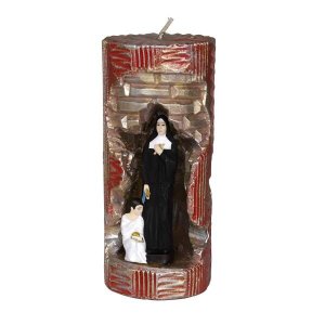 Santa Paulina na Vela Gruta cor: Vermelho com Dourado