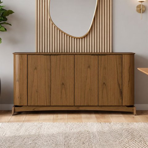 Aparador Buffet para Sala de Jantar 160cm Verbena N01 Cinamomo - Lyam Decor