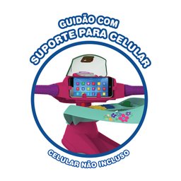 Triciclo Bandeirante Velobaby G2 Passeio e Pedal Motoca Rosa - 6