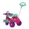 Triciclo Bandeirante Velobaby G2 Passeio e Pedal Motoca Rosa - 4