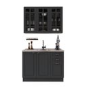Ver imagem 2 de Armário de Cozinha Modulada Compacta Fidelitá Nara 100% MDF 2 Peças 120cm 6 Portas 2 Gavetas sem