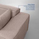 Ver imagem 5 de Conjunto Sofá 260cm e Puff 100cm Baobá CabeCasa MadeiraOriginals Bege Linho Avelã