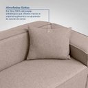 Ver imagem 7 de Conjunto Sofá 260cm e Puff 100cm Baobá CabeCasa MadeiraOriginals Bege Linho Avelã