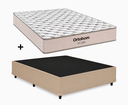 Ver imagem 1 de Cama Box Base Casal Bege Colchão Fit D45 Espuma 138x188 - Ortobom