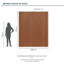Ver imagem 3 de Painel Ripado Smart 200x240 cm (sem Furo) Incolar Cedro