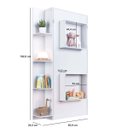Ver imagem 6 de Cama de Solteiro Articulável Vertical com Estante Branca