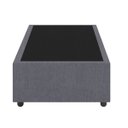 Ver imagem 2 de Base Cama Box Viúva Veludo Cinza Skybox