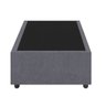 Base Cama Box Viúva Veludo Cinza Skybox - 2
