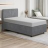 Base Cama Box Viúva Veludo Cinza Skybox - 1