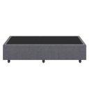 Ver imagem 3 de Base Cama Box Viúva Veludo Cinza Skybox