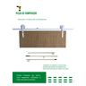 Kit p/ Porta Dupla Celeiro - Trilho Tubular 3,00 M- Branco - Al-Fer - 5