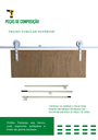 Ver imagem 5 de Kit p/ Porta Dupla Celeiro - Trilho Tubular 3,00 M- Branco - Al-Fer