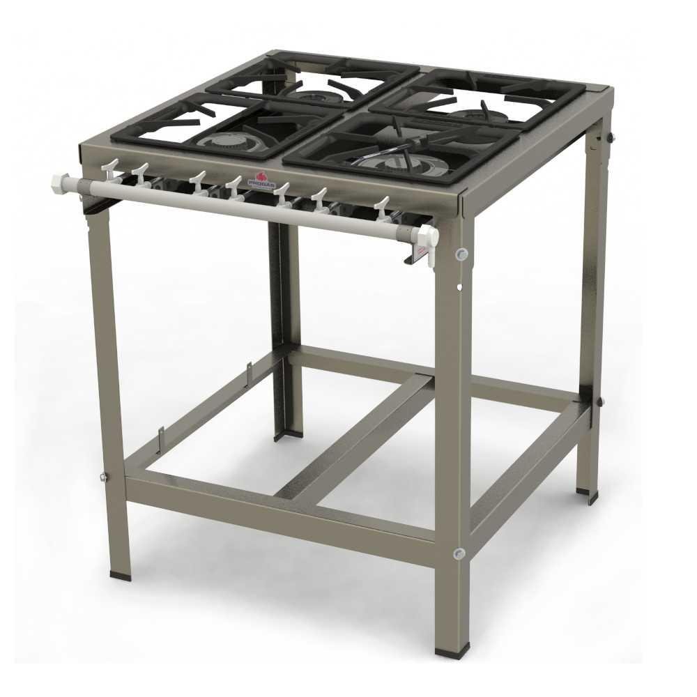 Fogão 4 Bocas Progas Inox - Pmi-402f
