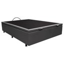 Ver imagem 1 de Base Box Baú para Cama Casal 138x188cm Liz S05 Sintético Cinza - Mpozenato