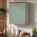 Ver imagem 1 de Armário Aéreo Cozinha 1 Porta Verde Mint 1506 - Genialflex