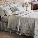 Ver imagem 1 de Jogo de Cama Casal 400 Fios Butterfly - Marken Fassi Bege/cru