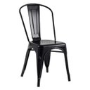 Ver imagem 5 de Kit 10 Cadeiras Tolix Fosca – Aço Industrial Preto, Estilo Retrô para Sala, Cozinha ou Escritório