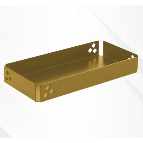 Bandeja Decorativa Banheiro Penteadeira 10x20cm Luxo - Dourado
