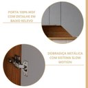 Ver imagem 6 de Cozinha Modulada 8 Peças 1 Cristaleira 3 Balcões 3 Armários Aéreo 1 Torre Celeste Cinamomo/Platina