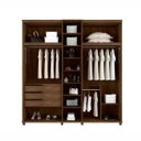 Ver imagem 2 de Guarda-Roupa Munique 5 Portas com Espelho Rv Freijó/Of White