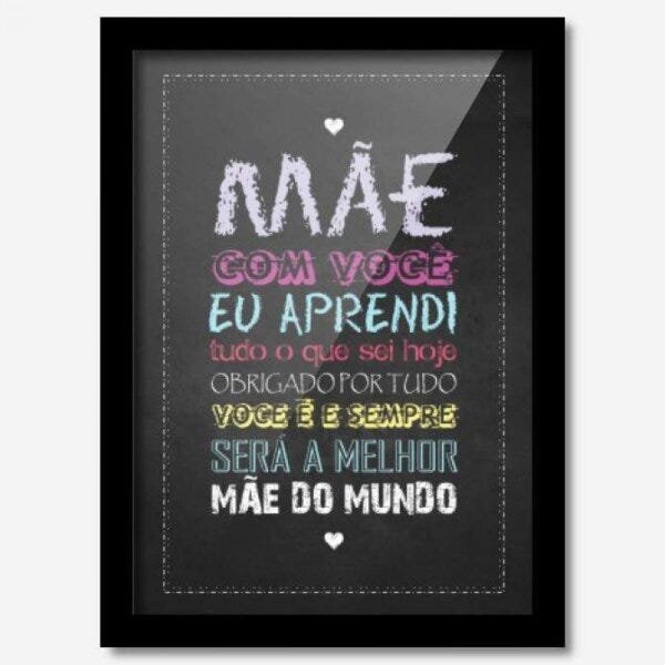 Quadro Decorativo Mãe Nada Substitui 33cmx24cm Los Quadros - 1