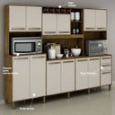 Ver imagem 2 de Cozinha Agata 13 Portas 2 Gavetas Valdemóveis Ypê/Off White